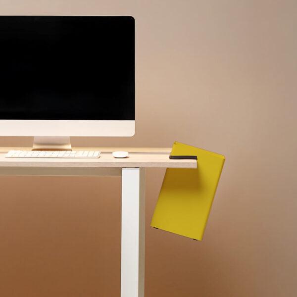 LUGANO Papelera Amarillo / Made Design BCN - Imagen 2