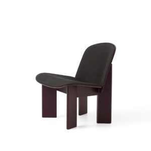 CHISEL LOUNGE CHAIR de HAY/  Bordeaux tapizado interior