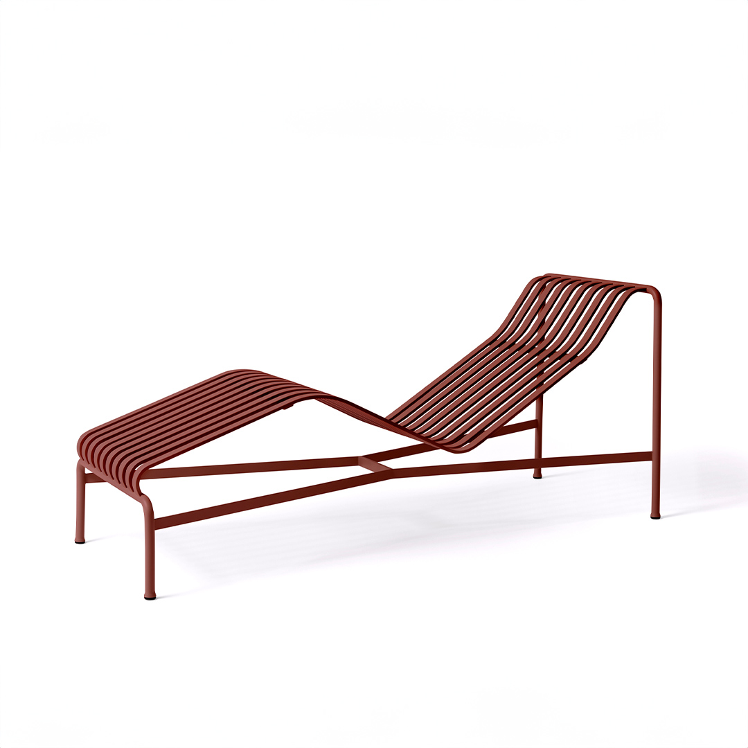 PALISSADE Chaise Lounge de HAY / Iron Red